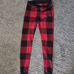 Old Navy Red and Black Buffalo Plaid Pajama Leggings
